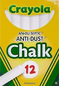 Crayola 无毒防尘粉笔 白色炫彩粉笔