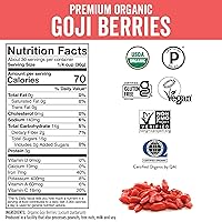 Vista 2 de Bayas de Goji del Himalaya orgánicas, mucho más grandes y jugosas de Viva Labs