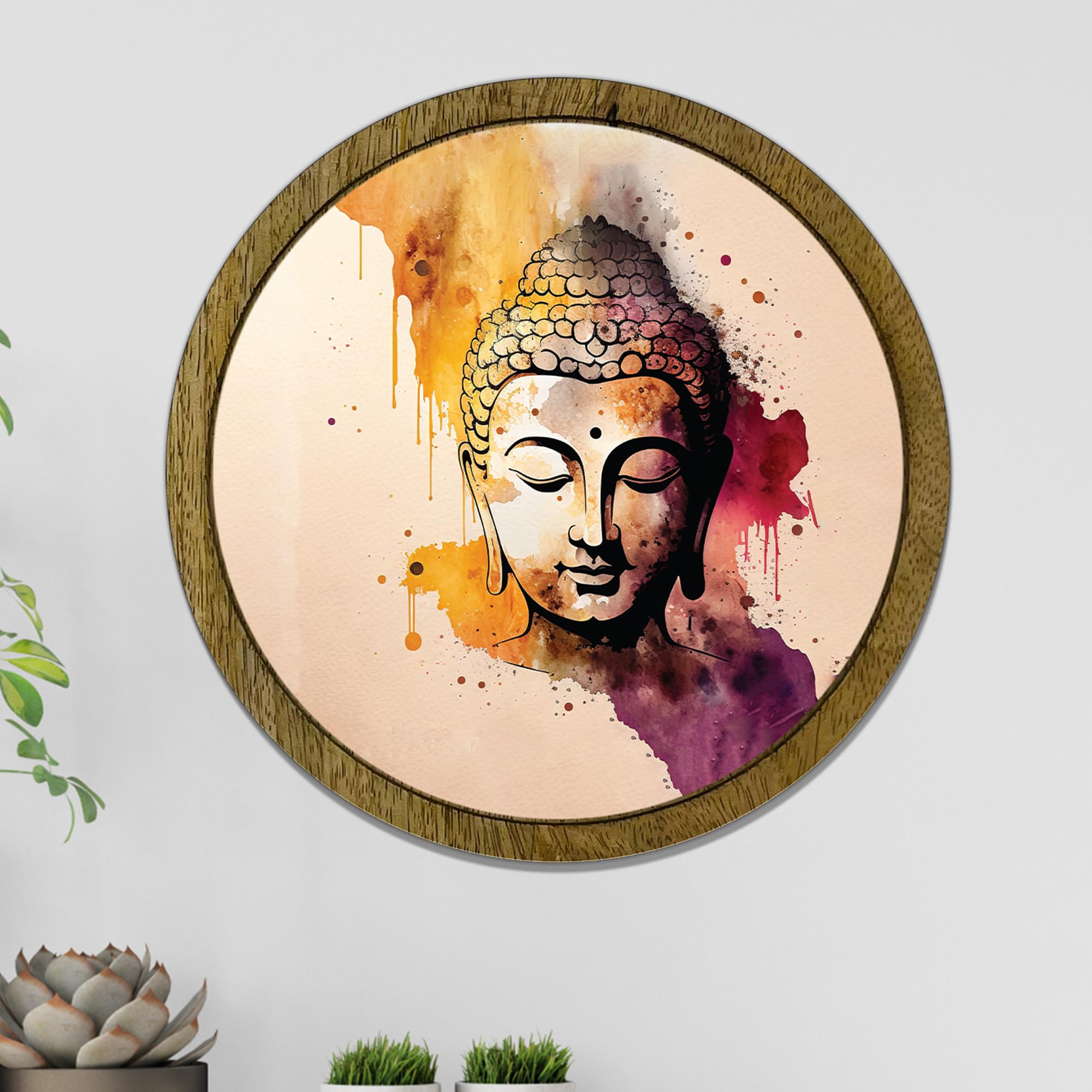 RAG28 Wooden Wall Mount Decorative Plate For Home Decor Items | Wall Decor | Size: 12X12 Inches | CP44 (B0CYQ5QK7V) Amazon Price History, Amazon Price Tracker