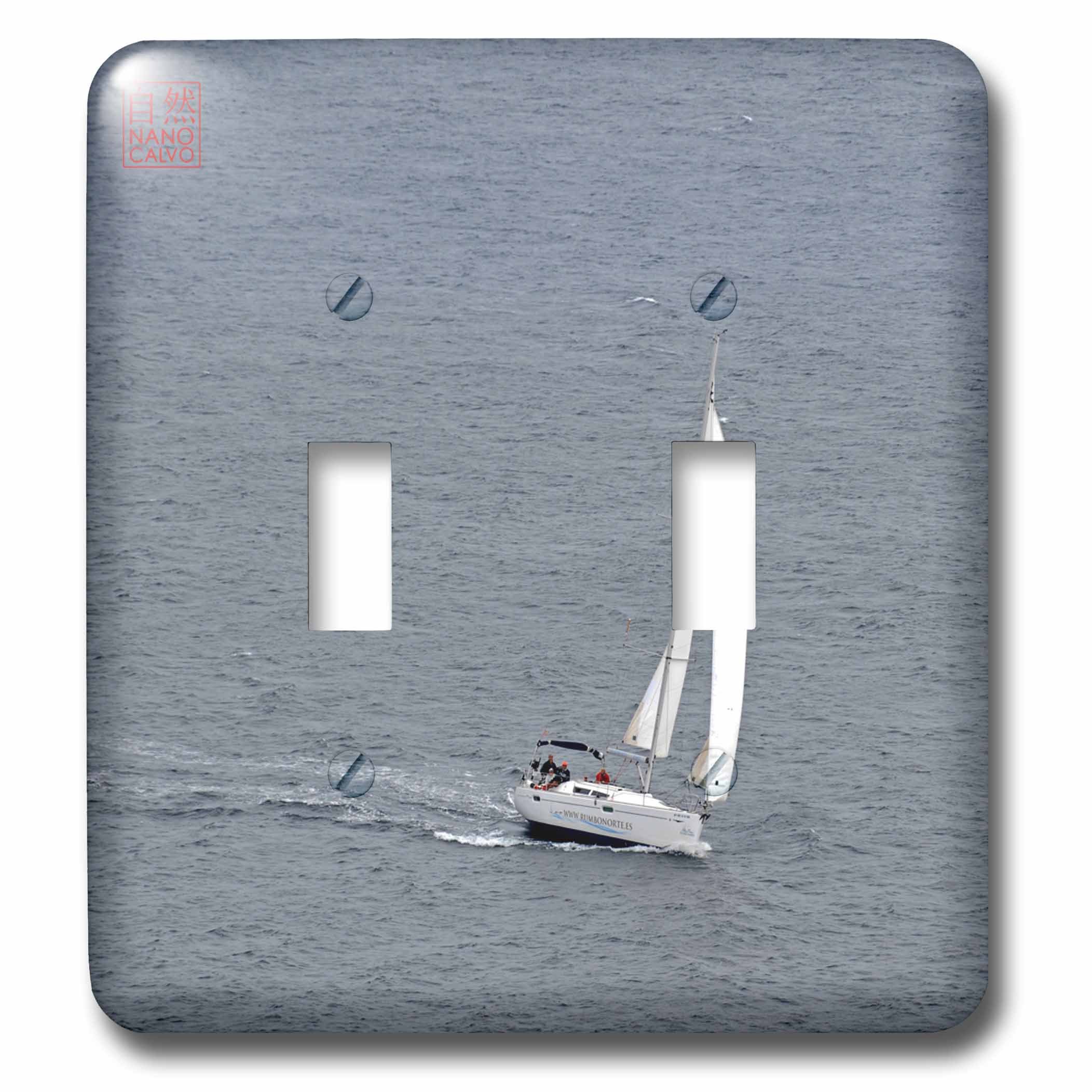 Interrupteur double Voilier pour une déco bord de mer Méditerranée