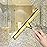 HIWARE All-Purpose Shower Squeegee for Shower Doors, Bathroom, Window and Car Glass - Brass, Stainless Steel, 12 Inches