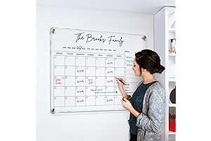 Personalized Premium Family Name Acrylic Calendar for Wall 2023 - Customized Acrylic...