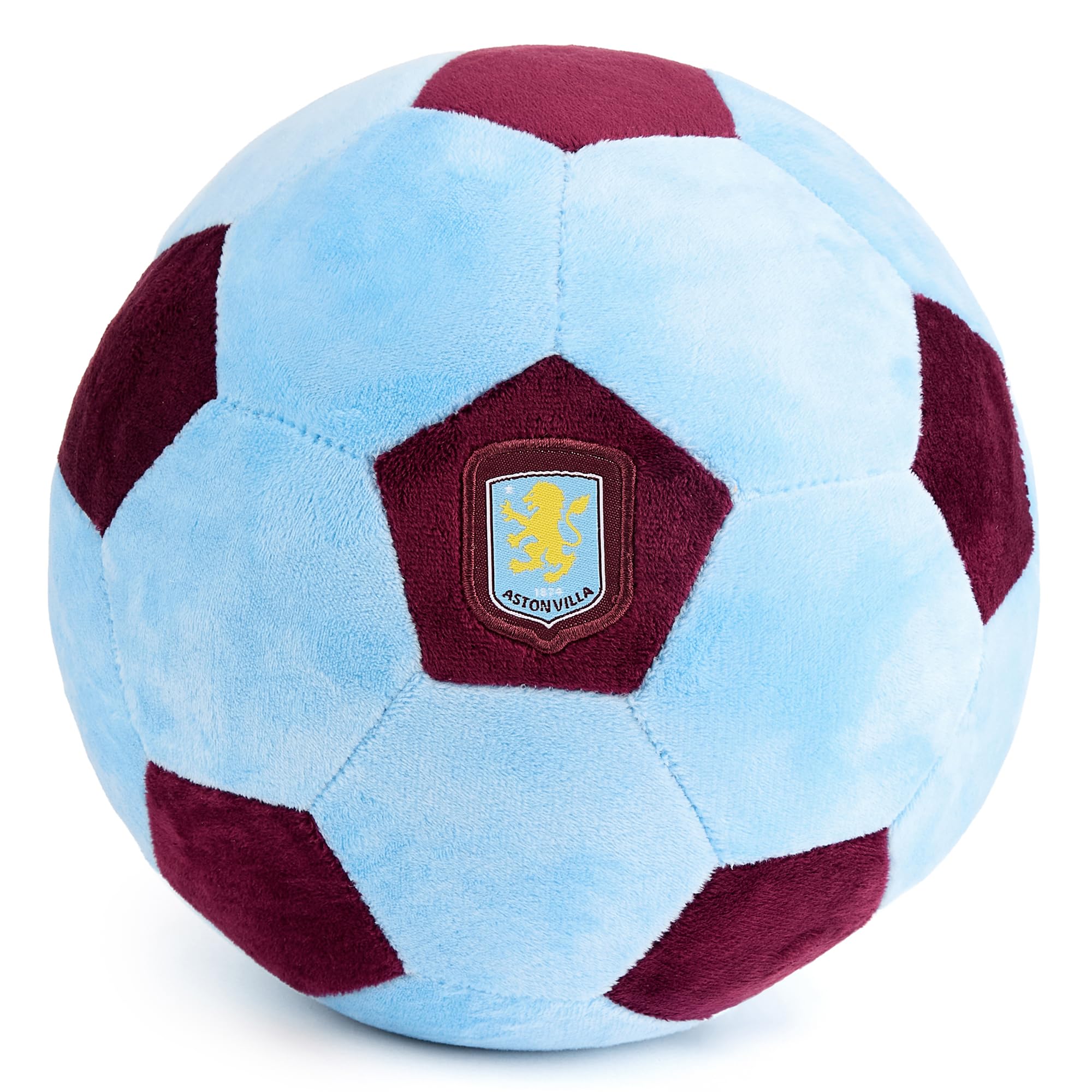 Aston Villa Plush Football Officially Licensed - 22 cm Soft Toy Pillow - Fluffy Stuffed Football Ideal for Kids and Adults - Perfect Sports Gift for Villans