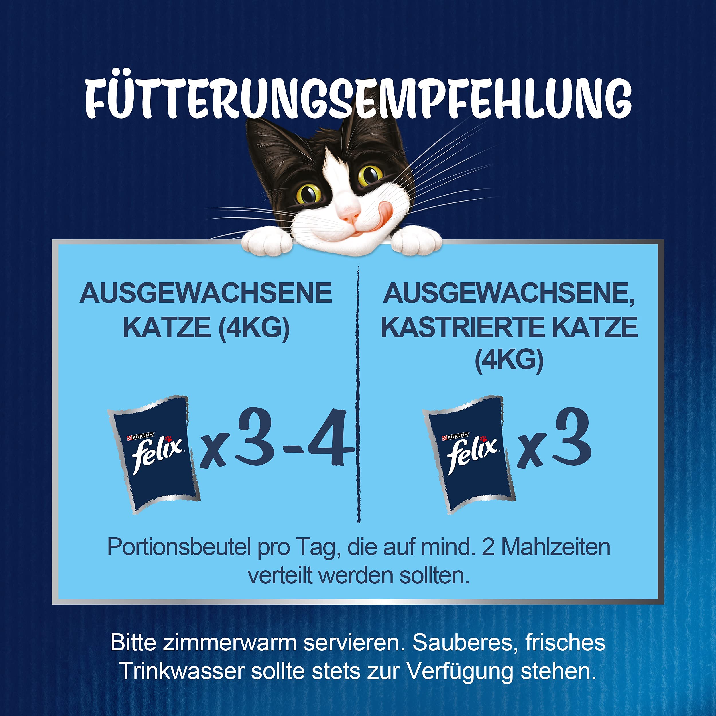 Felix Sensations Crunchy Katzenfutter nass in Gelee, Sorten-Mix, 4er Pack (4 x 20 Beutel à 85g)
