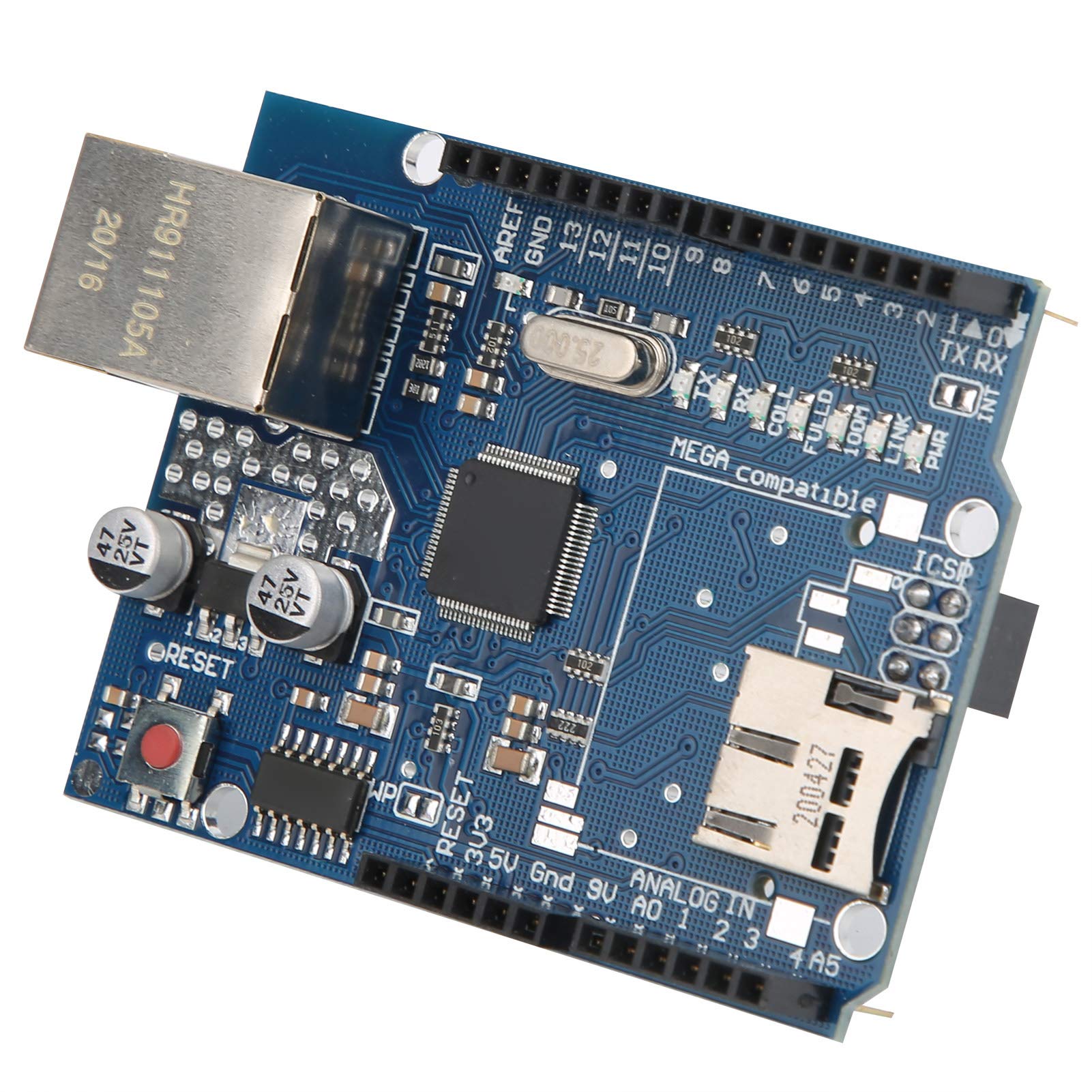 W5100 Ethernet Expansion Board, Ethernet Network Shield LAN for Expansion Board Module with SD Card Slot, Module
