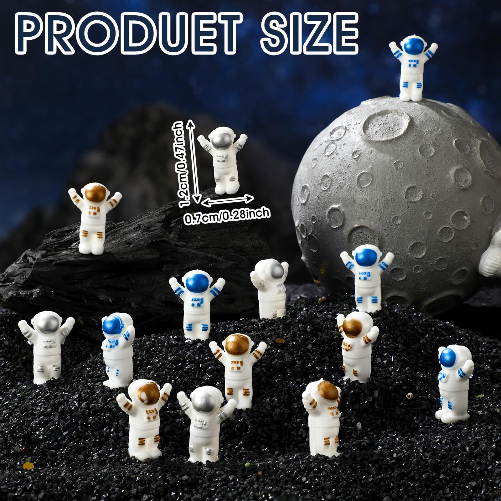 Astronaut Figurines Space Cake Toppers Astronaut Planet Rocket