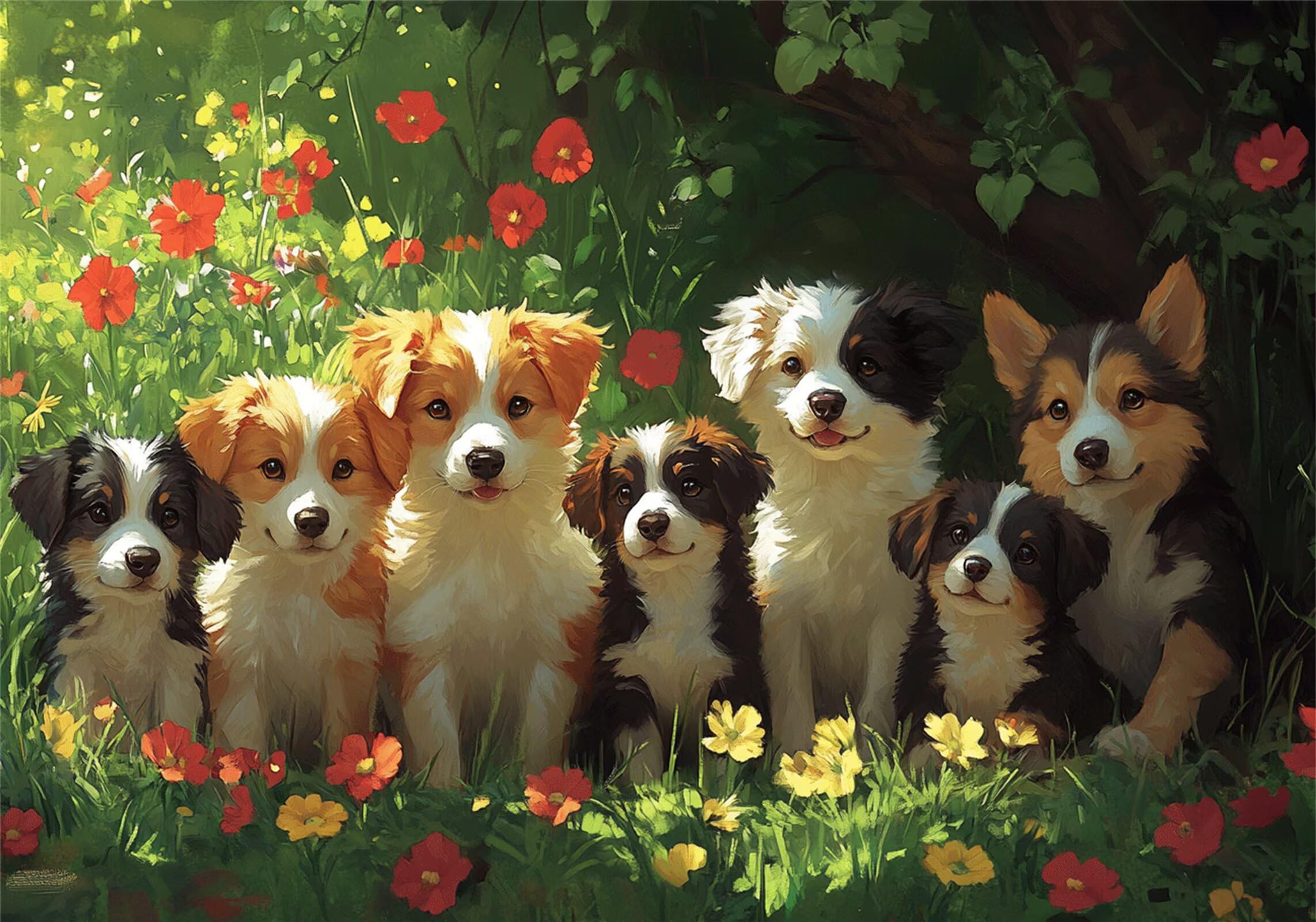 Puzzle 2000 Teile Erwachsene Tier 100x70cm,2000pcs Klassische Puzzles Blumen Anspruchsvoll Jigsaw Spielzeug Puzzlespiel Lernspiel Impossible Holzpuzzle Geeignet für alle Altersgruppen Geschenk P-366