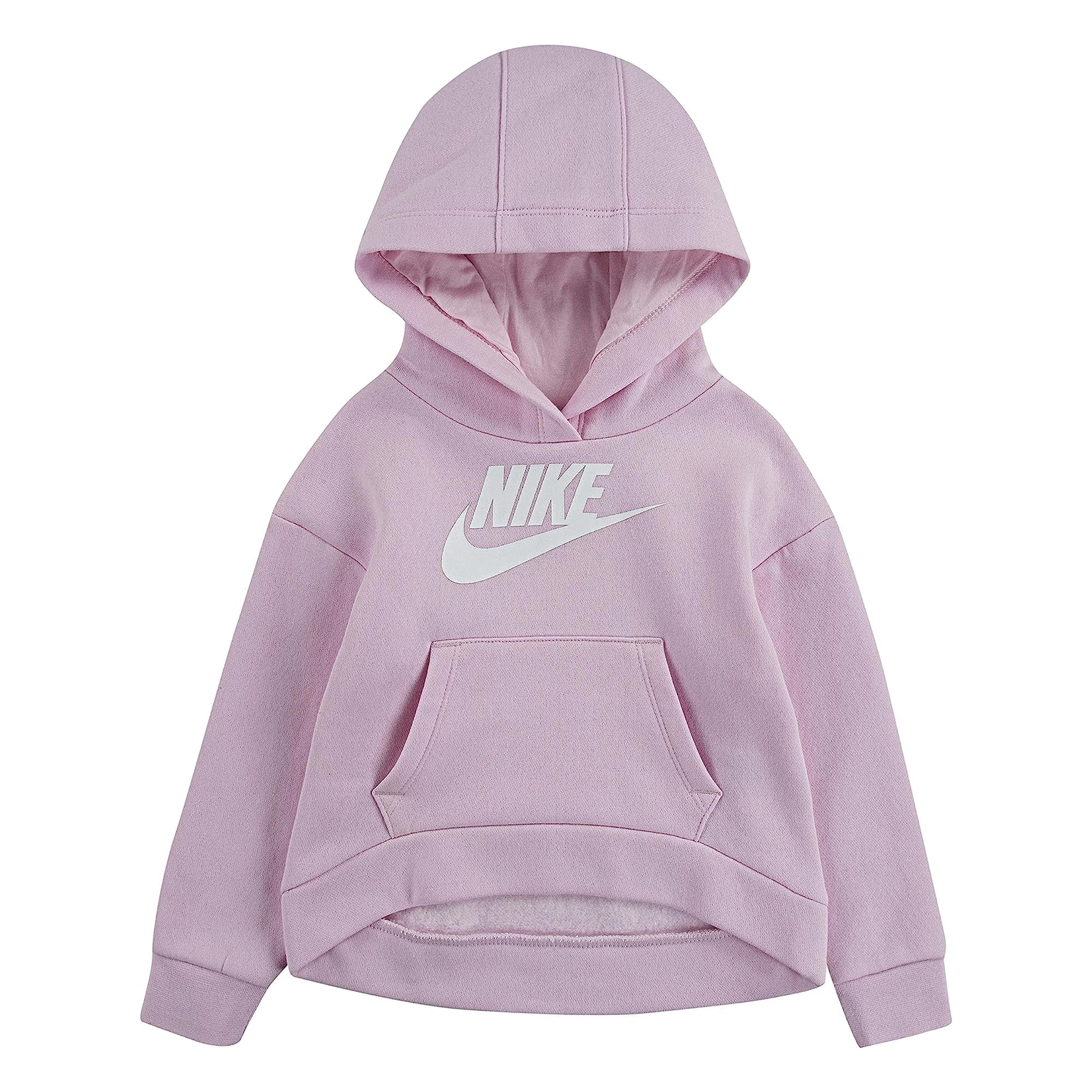 NIKE Unisex Hooded Sweatshirt, Flower Butterfly Lily:pink, 6 Years EU