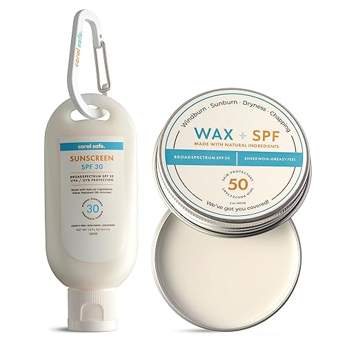 Reef Safe Mineral Sunscreen Travel Size, Hawaii & Mexico Approved, Biodegradable, Zinc, Oxybenzone & Octinoxate Free, Made with Natural Ingredients