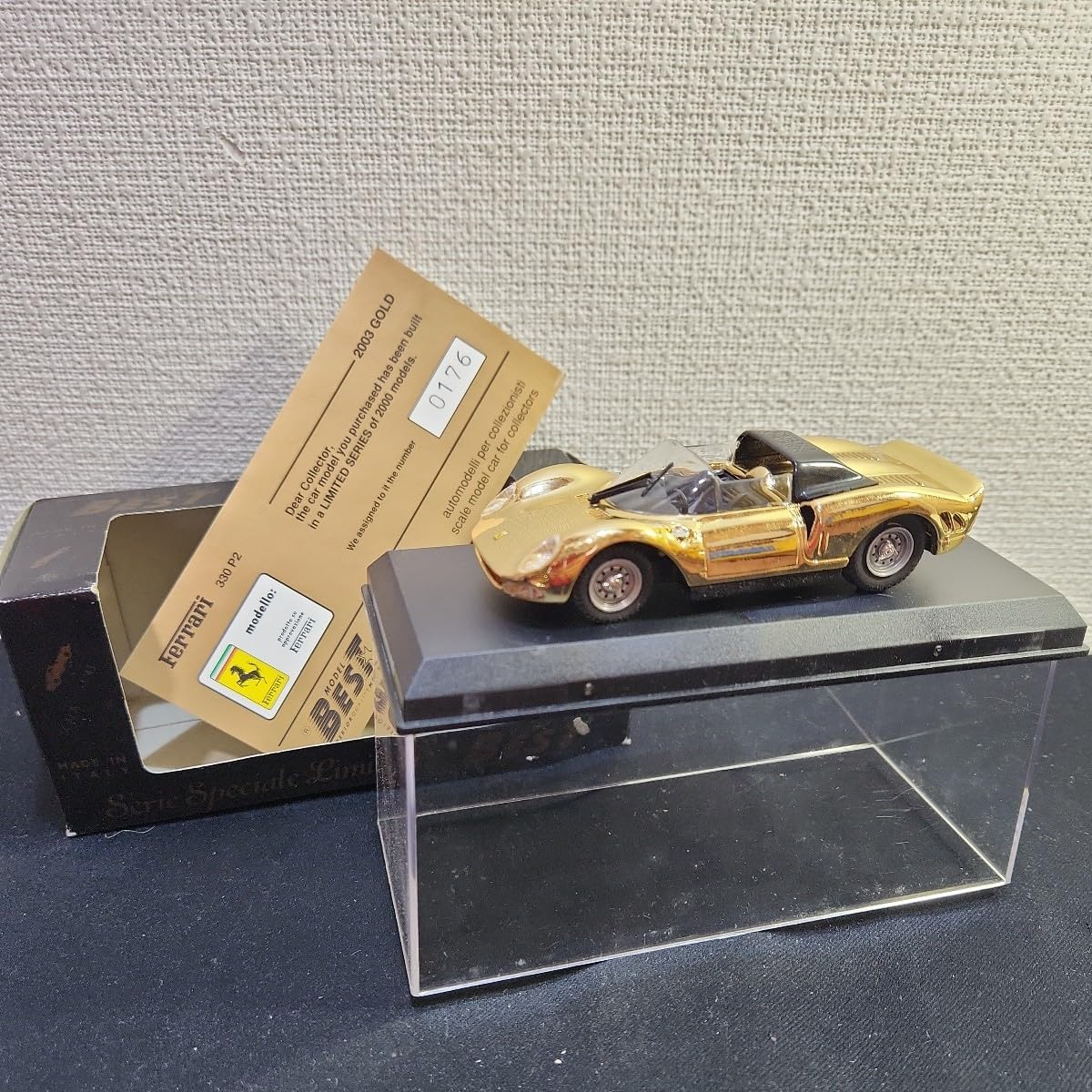 フェラーリ　金色　小箱 Amazon.co.jp: BEST MODEL フェラーリ 330 P2 GOLD 1/43 Serie