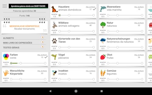Aprendemos palavras alemãs com Smart-Teacher