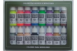 Vallejo Acrylic Wargames Special Set, Perfect Contrast Paint Set for Miniature Painting,...
