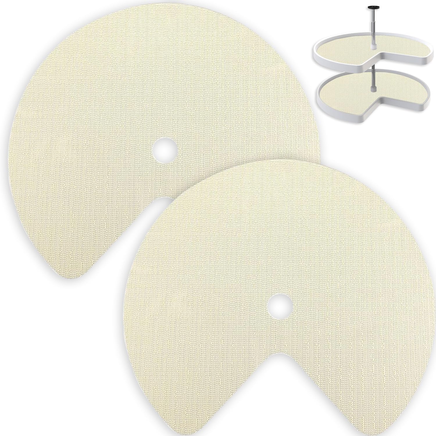 Lazy Susan Shelf Liner Circle Kitchen Shelf Liner for Lazy