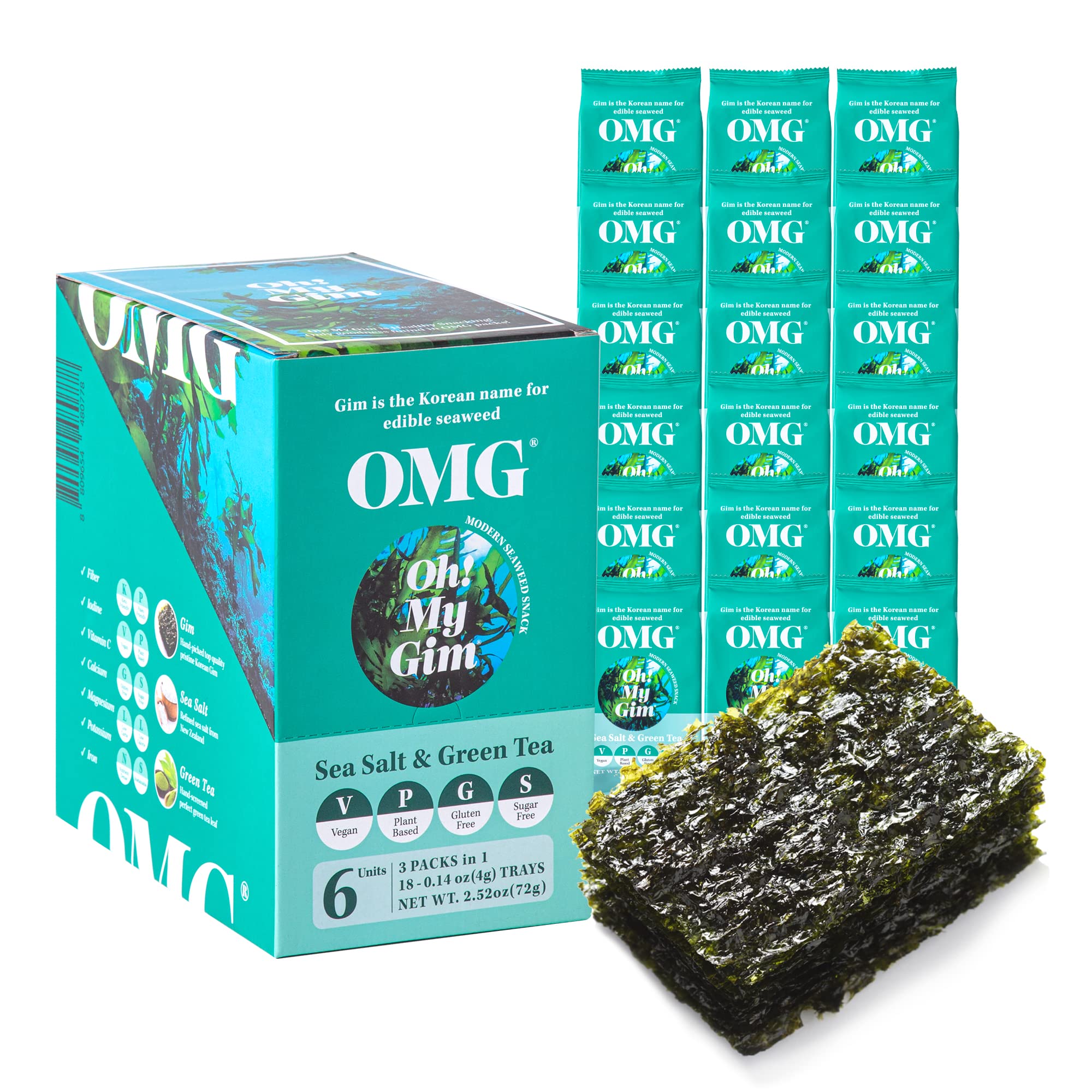 Buy Premium Roasted Seaweed Snack [ Korean Pantry Ste ] Vegan Gluten