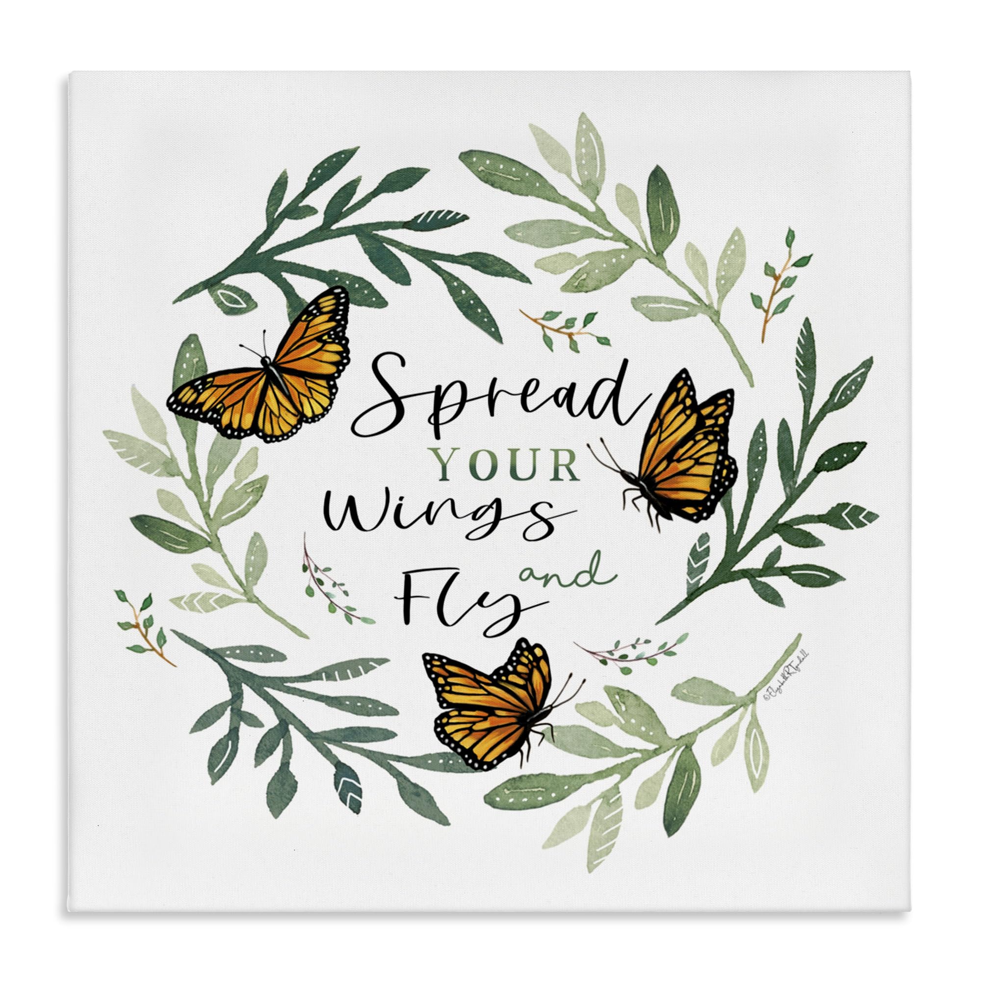 Stupell Industries Unframed 'Spread Your Wings Butterflies'| Canvas Art