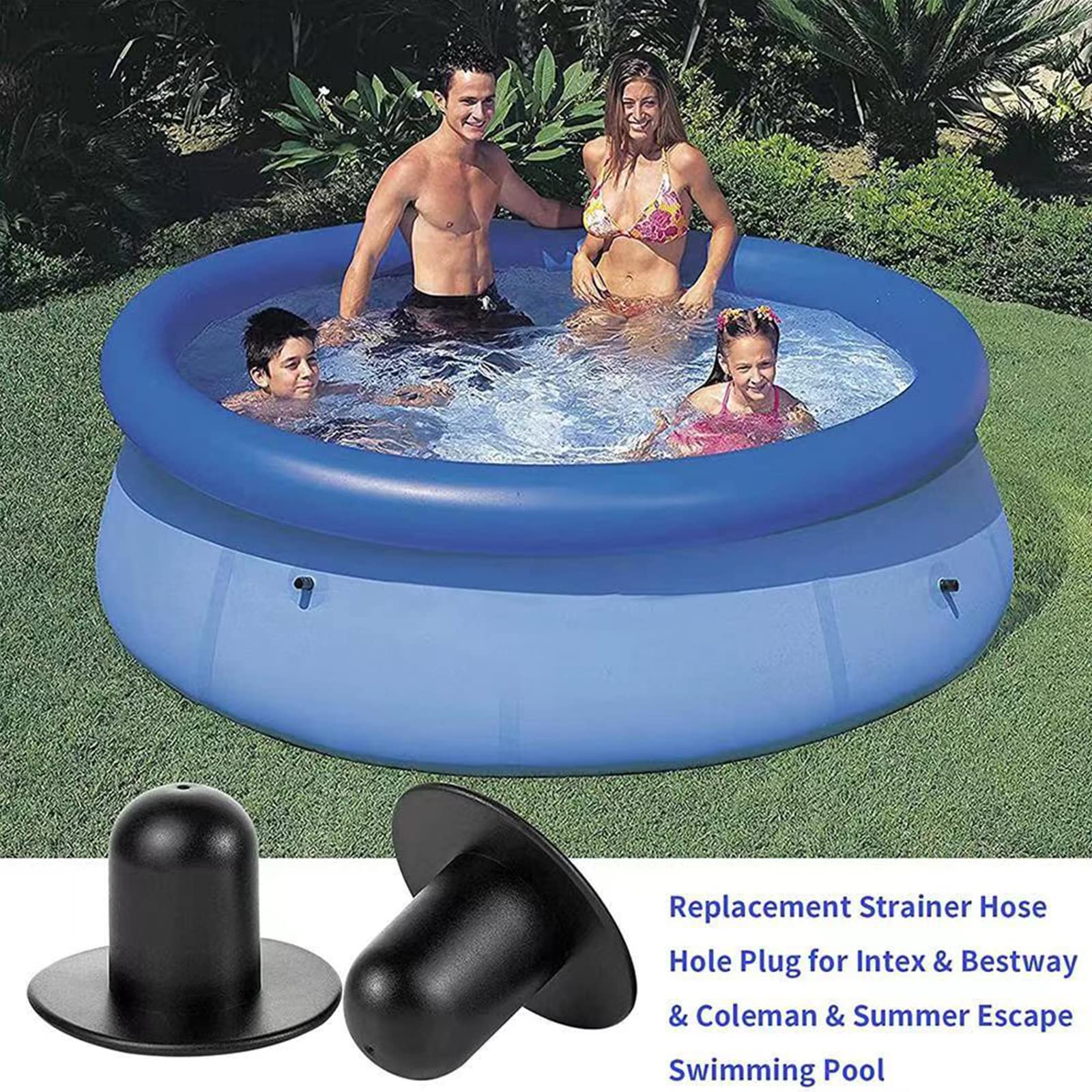 Bouchons De Trou De Rechange Pour Piscine Hors Sol Intex - Lot De 4, Diamètre 3.2 Cm. Pour Pompes Filtre Sans Valve à Piston.