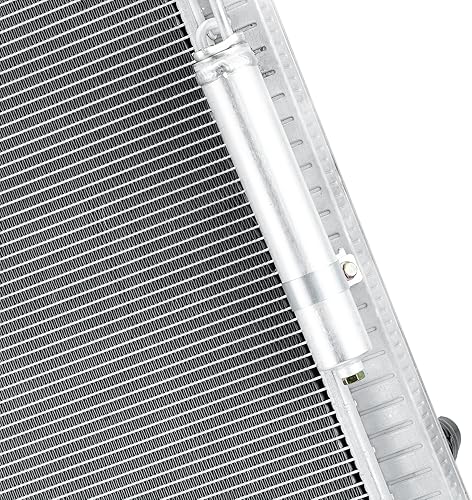 Miniatura 9 de KUUHLERSAT Radiador y condensador de aluminio de alto rendimiento compatible con Infiniti G37 Sedan 13-17 Nissan 370Z 2009-2013, incluye condensador