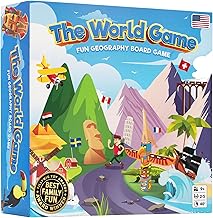 The World Game - Fun Geography Board Game - Educational Game for Kids & Adults - Cool Learning Gift Idea for Teenage Boys & Girls, 2-5 Players