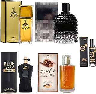 Men's Cologne Gift Set - Variety Pack of 4 Long Lasting Fragrances with 10ml Pheromone Cologne for Men Kit EDP/EDT (Combo B)