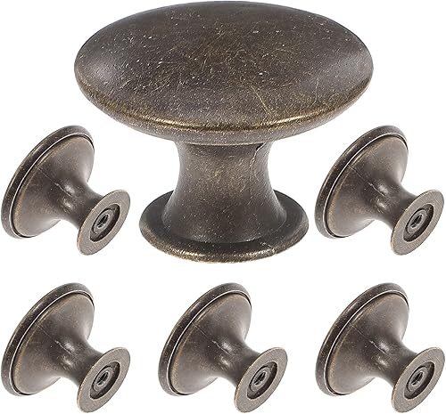 Miniatura 1 de DOITOOL Perillas de cajón, 6 piezas de manijas de puerta de gabinete, pomos de aparador, manijas redondas de cajón vintage, pomos de puerta de