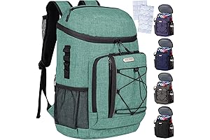 Backpack Cooler: Insulated, Leak-Proof 30-Can Capacity