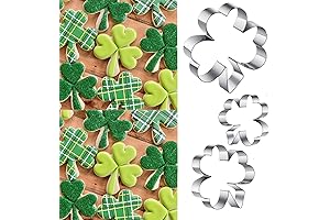 3Pcs Shamrock Cookie Cutter Set