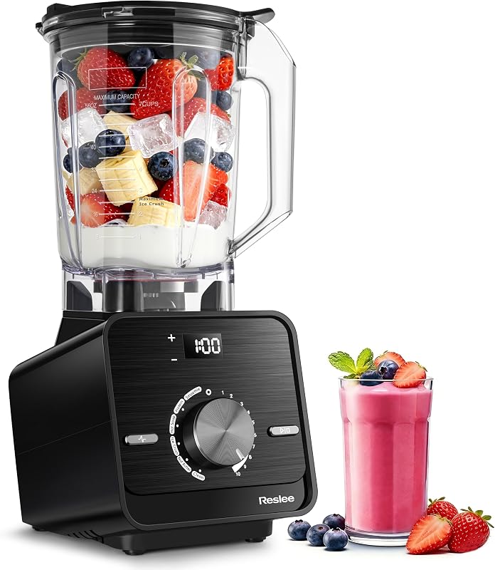 Licuadora profesional de alta potencia, motor 2026 mejorado de 3,5 HP, 30000 RPM, licuadora de encimera resistente para batidos, batidos, frutas congeladas y hielo, sopa caliente y leche de nueces, tarro Eastman Tritan de 56 oz, 10 velocidades