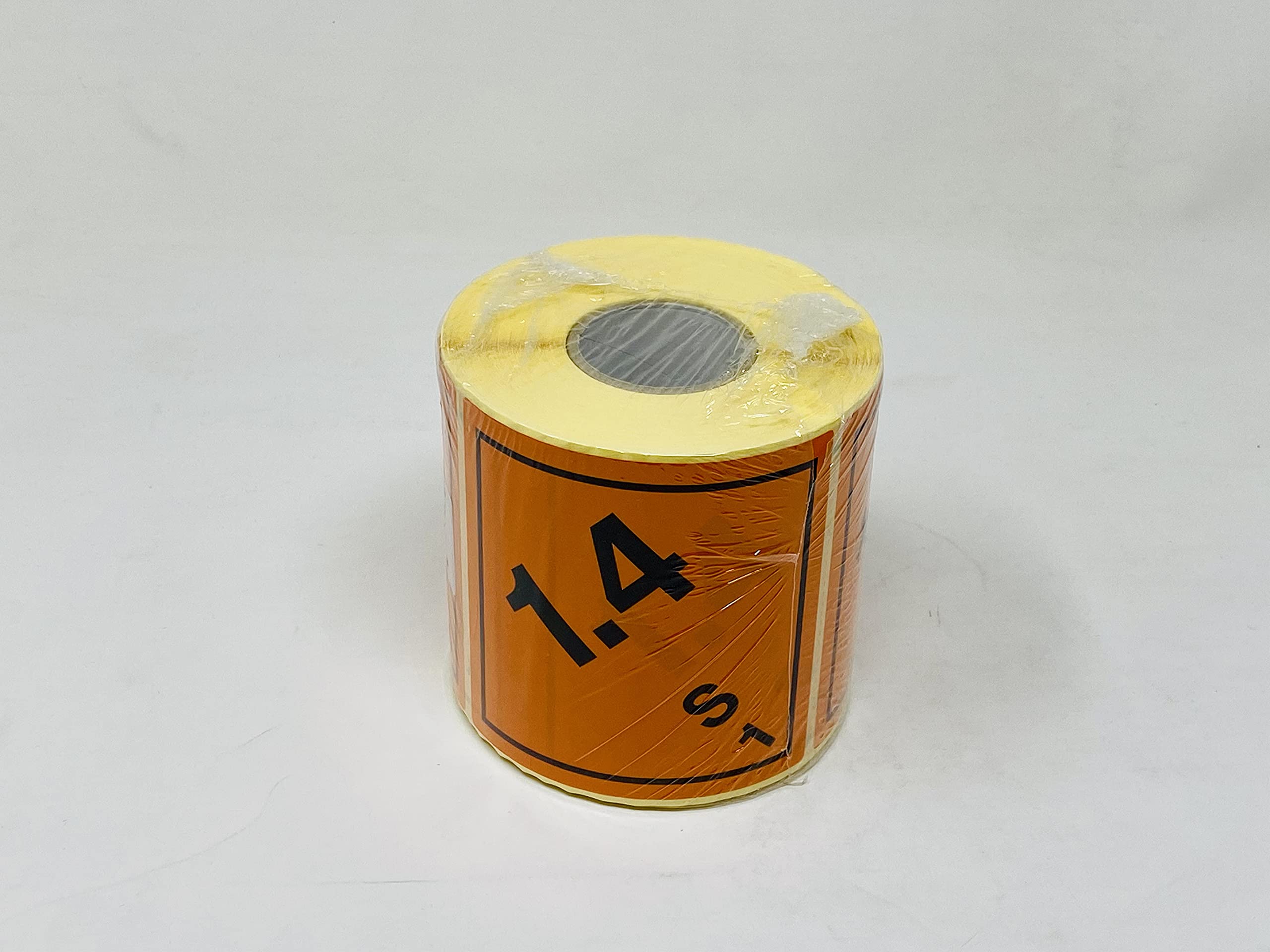 A: 500 Etiquette Matières et objets explosifs Etiquette ADR transport international- Classe N° 1.4S Pictogramme Symbole de Danger 100 x 100 mm étiquette ONU Placardage Matière Marchandise Dangereuse