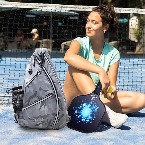 Miniatura 6 de ZOEA Bolsa de pickleball ajustable con soporte para botella de agua, mochila de paleta de pickleball para hombres y mujeres