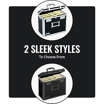 Vaultz Portable Safe Box - 14 L X 9.12 H X 8.5 Inch Large Storage Box With Lock, Mesh Pocket & Adjustable Compartments For Cash, Documents And Valuables - Tactical Black