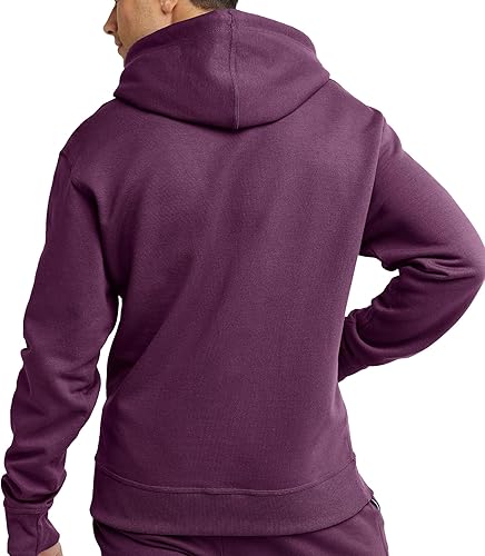 Miniatura 33 de Champion - Sudadera con capucha para hombre, cómoda, de vellón Powerblend (tallas regulares o tallas grandes o altas). Equipo Rojo Escarlata - C Logo