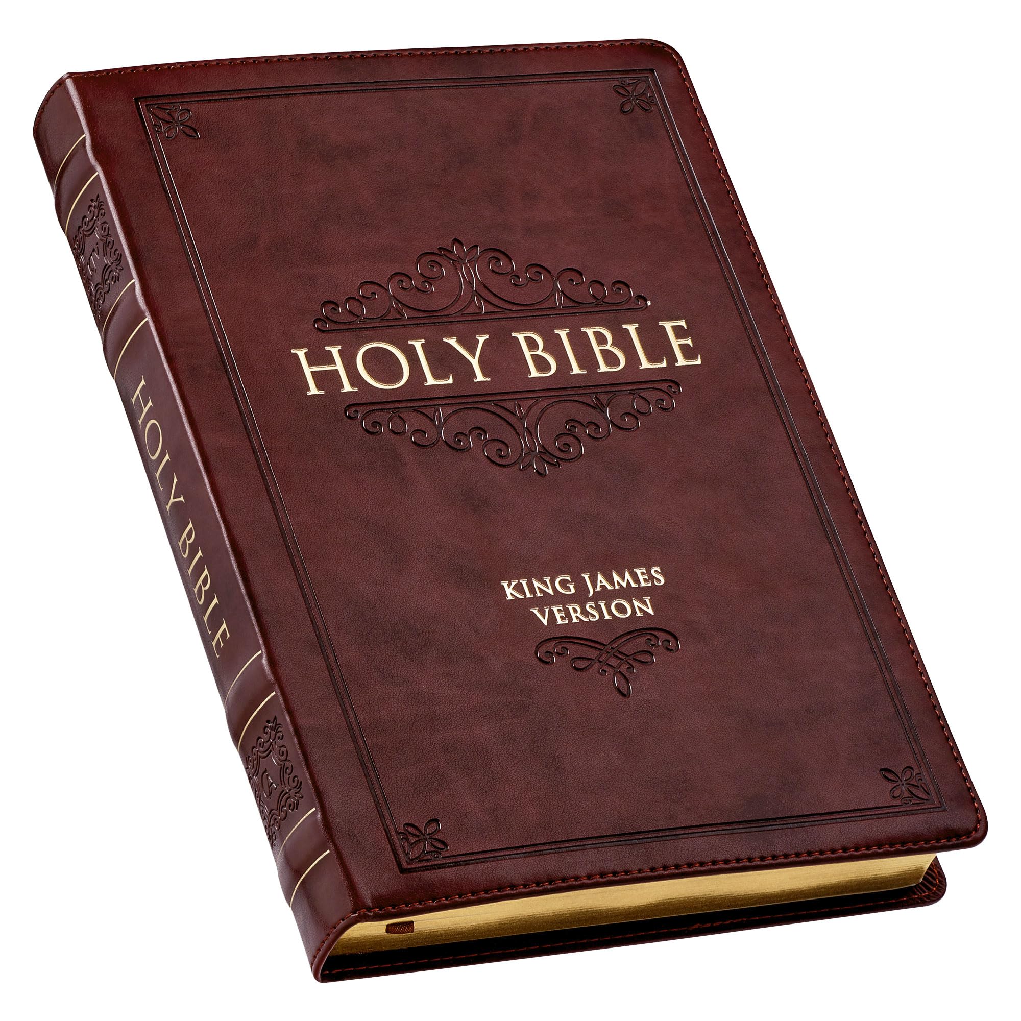 KJV Bible Thinline Burgundy Imitation Leather – Large Print, 9 August 2020