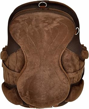 All Purpose Treeless English Horse Synthetic Saddle 16 17 Sizes Free Girth (Brown) (16'' Inch)