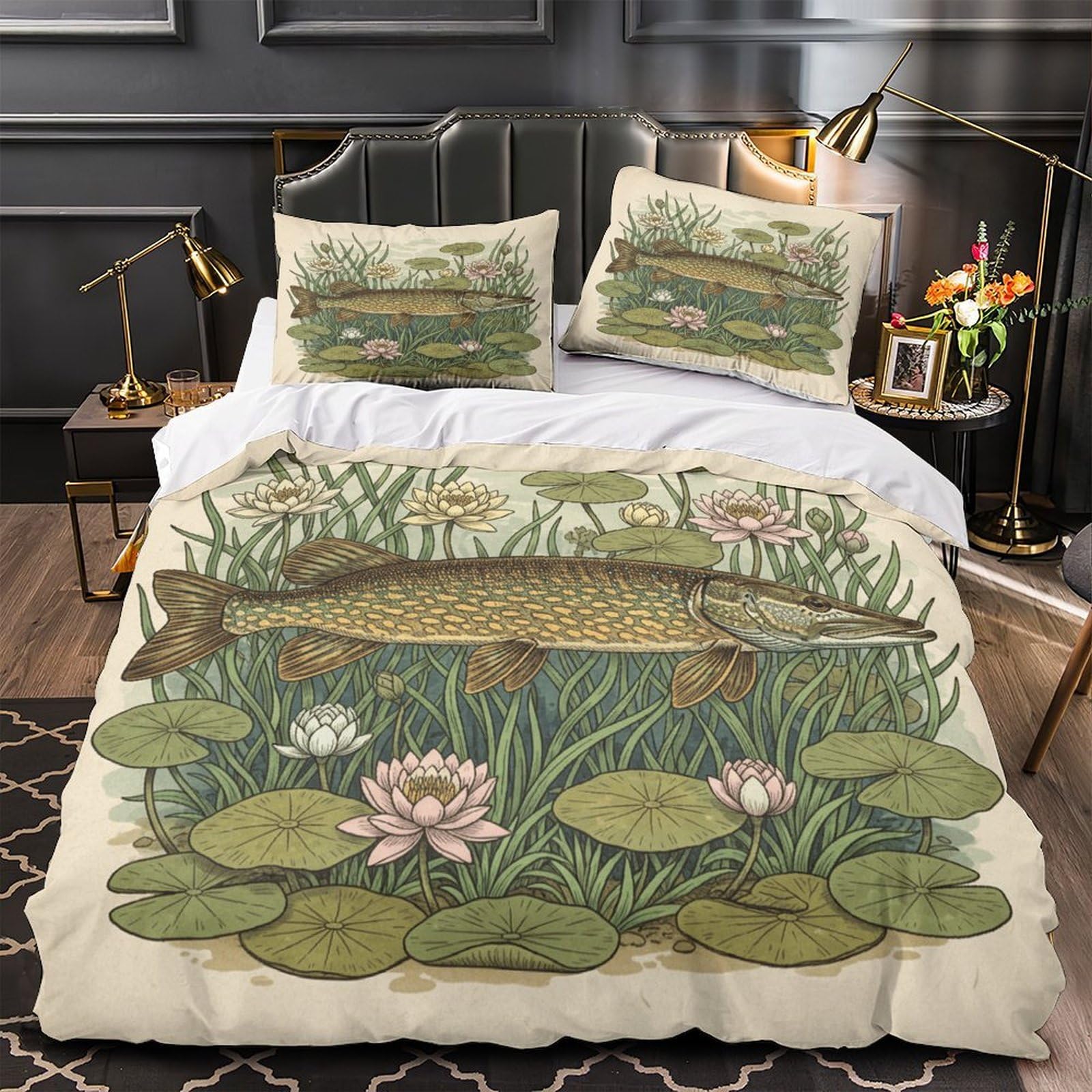Parure de Lit Microfibre Respirante Anti Transpiration 3D