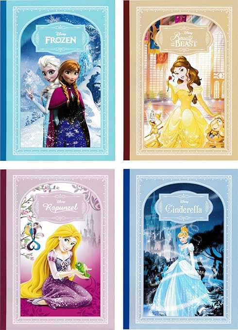 Amazon Art Note Book ディズニープリンセス b罫4冊パック アナ雪 美女と野獣 シンデレラ ラプンツェル R1249 ノート 文房具 オフィス用品 Amazon Art Note Book ディズニープリンセス b罫4冊パック アナ雪 美女と野獣 シンデレラ ラプンツェル R1249 ノート 文房具 オフィス用品