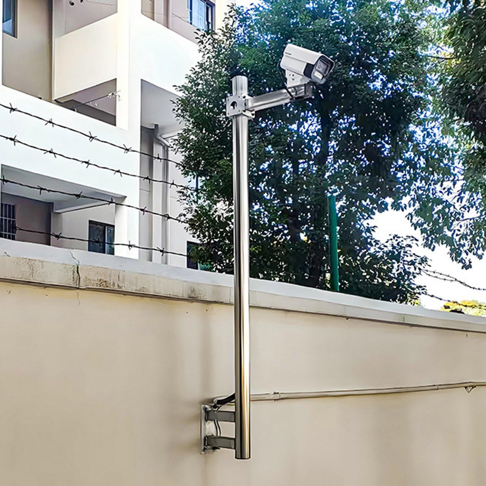 Supporto da parete per telecamera di sicurezza, staffa in metallo resistente per sorveglianza interna ed esterna