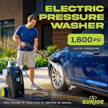 Sun Joe Electric Pressure Washer with 11-Amp Motor and 1.1 GPM, SPX1000