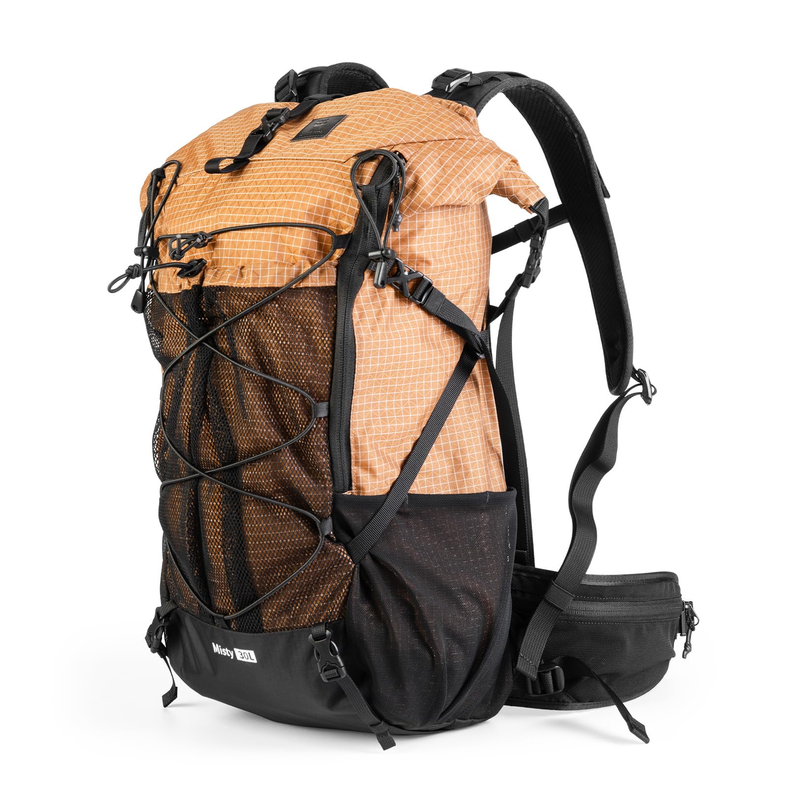 [Qunature] バックパック 大容量 35L 登山 リュック アウトドア キャンプ ハイキング サイクリング 旅行 衝撃吸収 拡張 耐久性 通気性 メンズ レディース(カーキ)