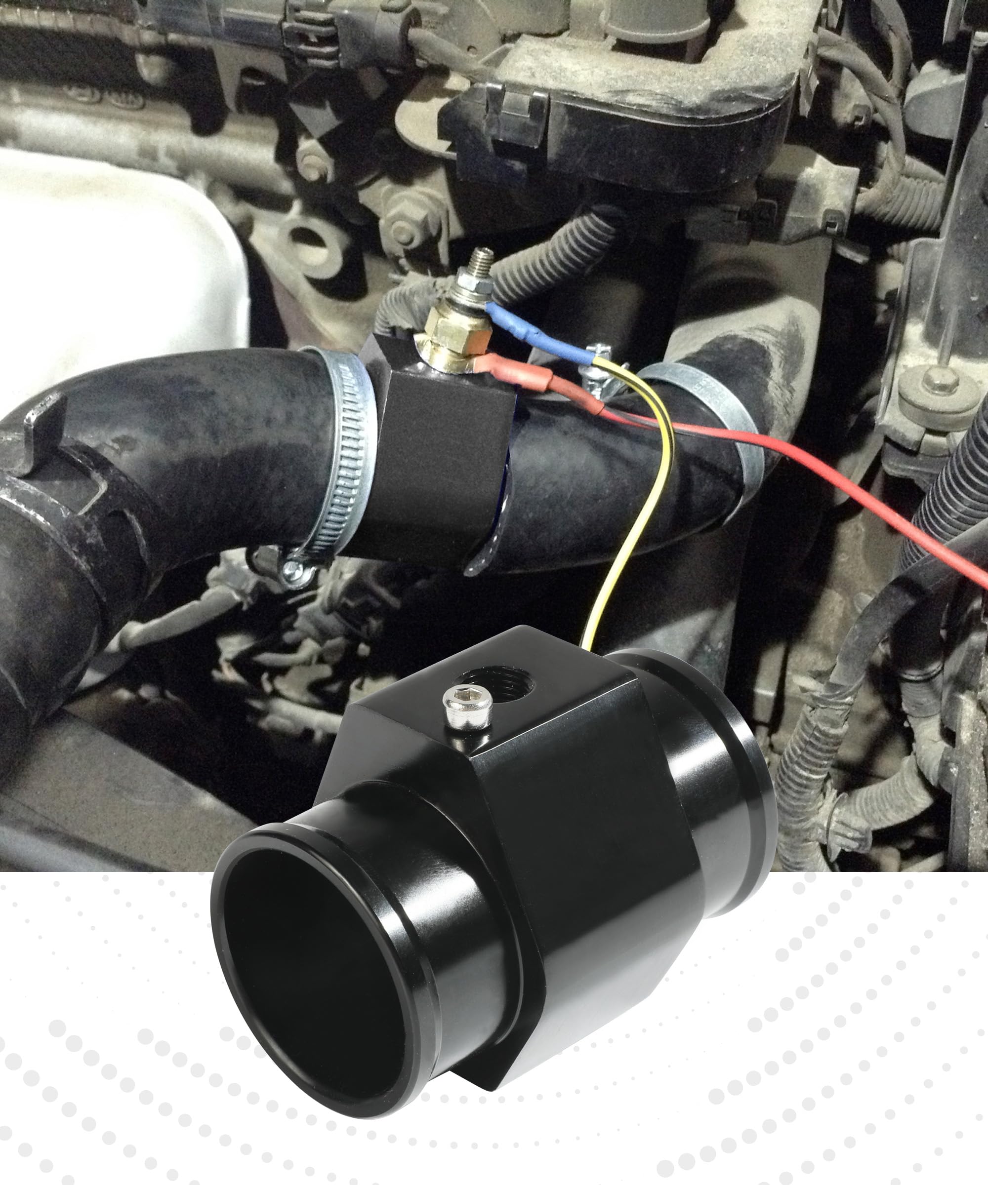 Sensore di Temperatura dell'Acqua per Auto Tubo di Giunzione in Alluminio 28mm