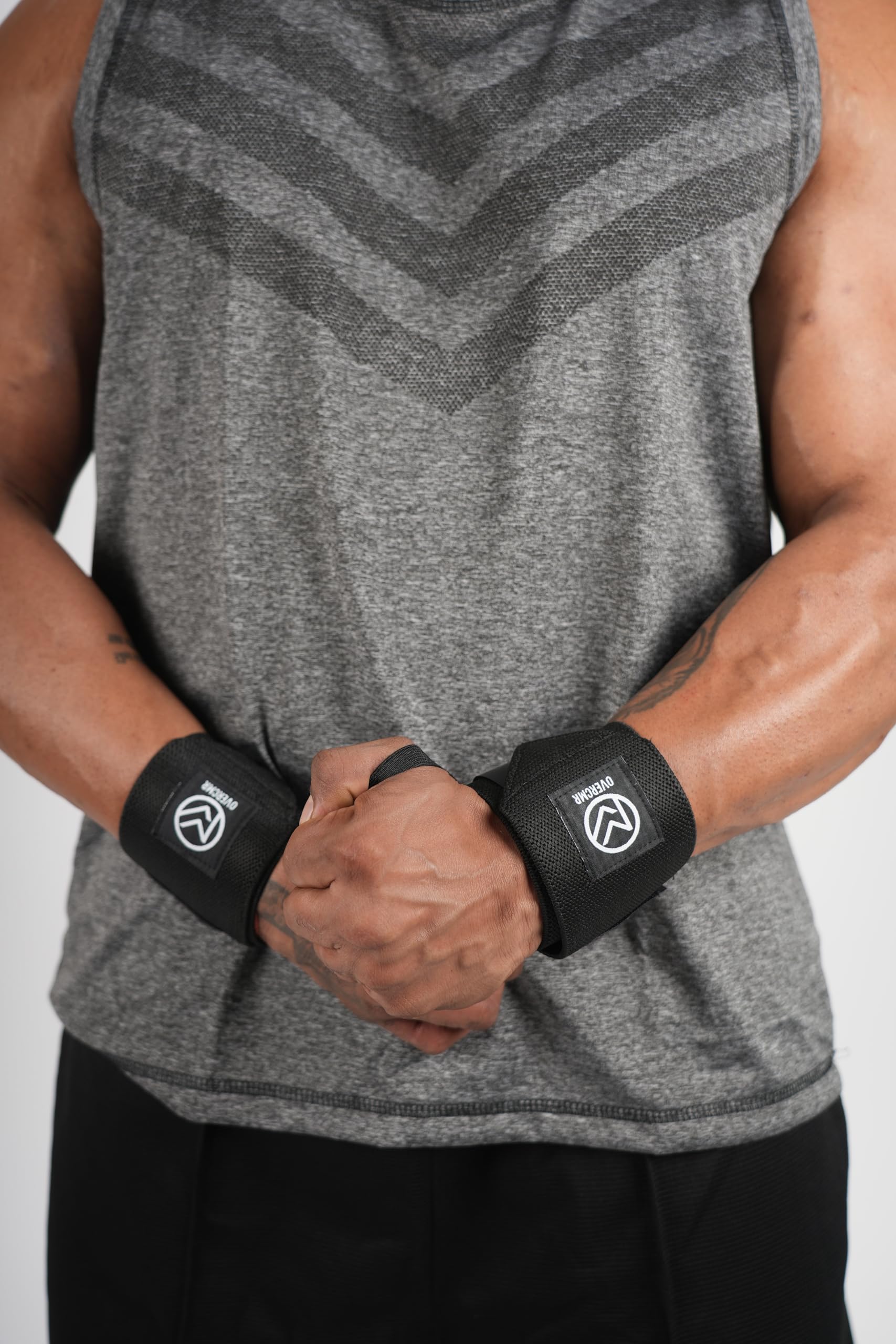 Premium Black Wrist Wraps/Strap with Thumb Support Loop Bands for Workout and Velcro Straps| Wrist Band for Gym Workout | Sports Accessories | Calisthenics Equipment | Gym Equipment