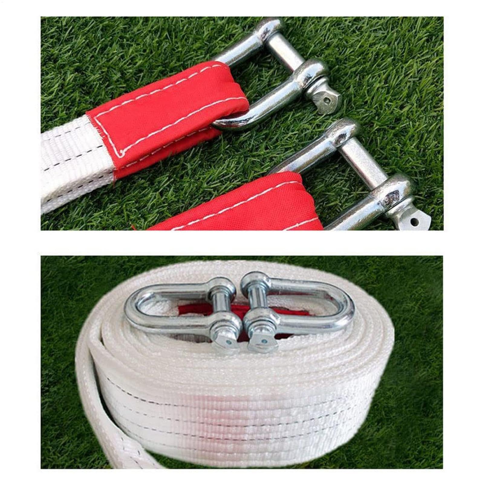 Cuerda de Remolque - Coche, Correa de Remolque de Alto Rendimiento | Cinturón de Remolque de Alto Rendimiento para Coches de recuperación de automóviles para Uso Fuera de Carretera | Cuerda de remolque reflectante para vehículos de camiones, accesorios de