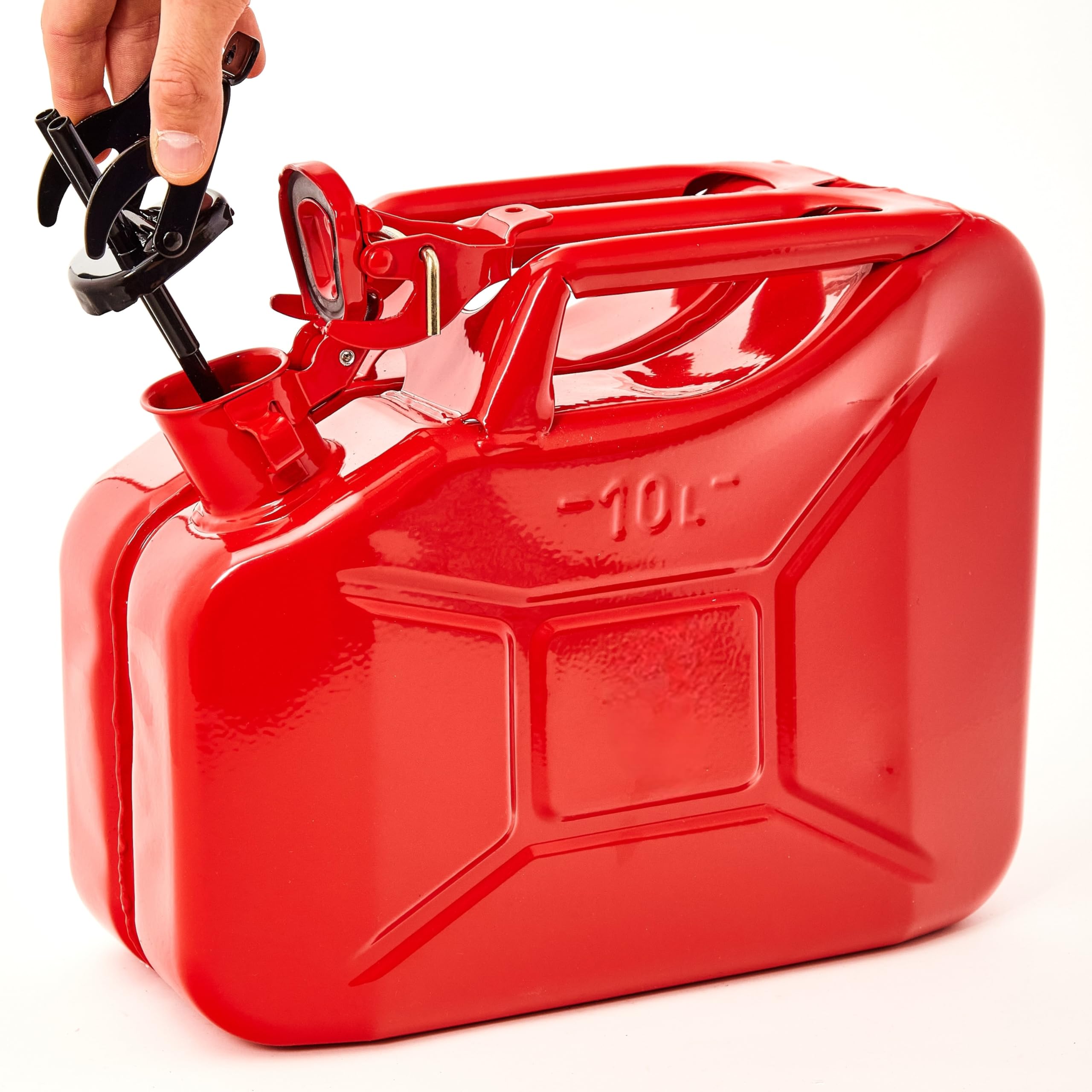BW Adattatore per tanica carburante in metallo un tubo di aspirazione e un tubo di alimentazione per il collegamento di un tubo della benzina al serbatoio e per il collegamento di altri contenitori