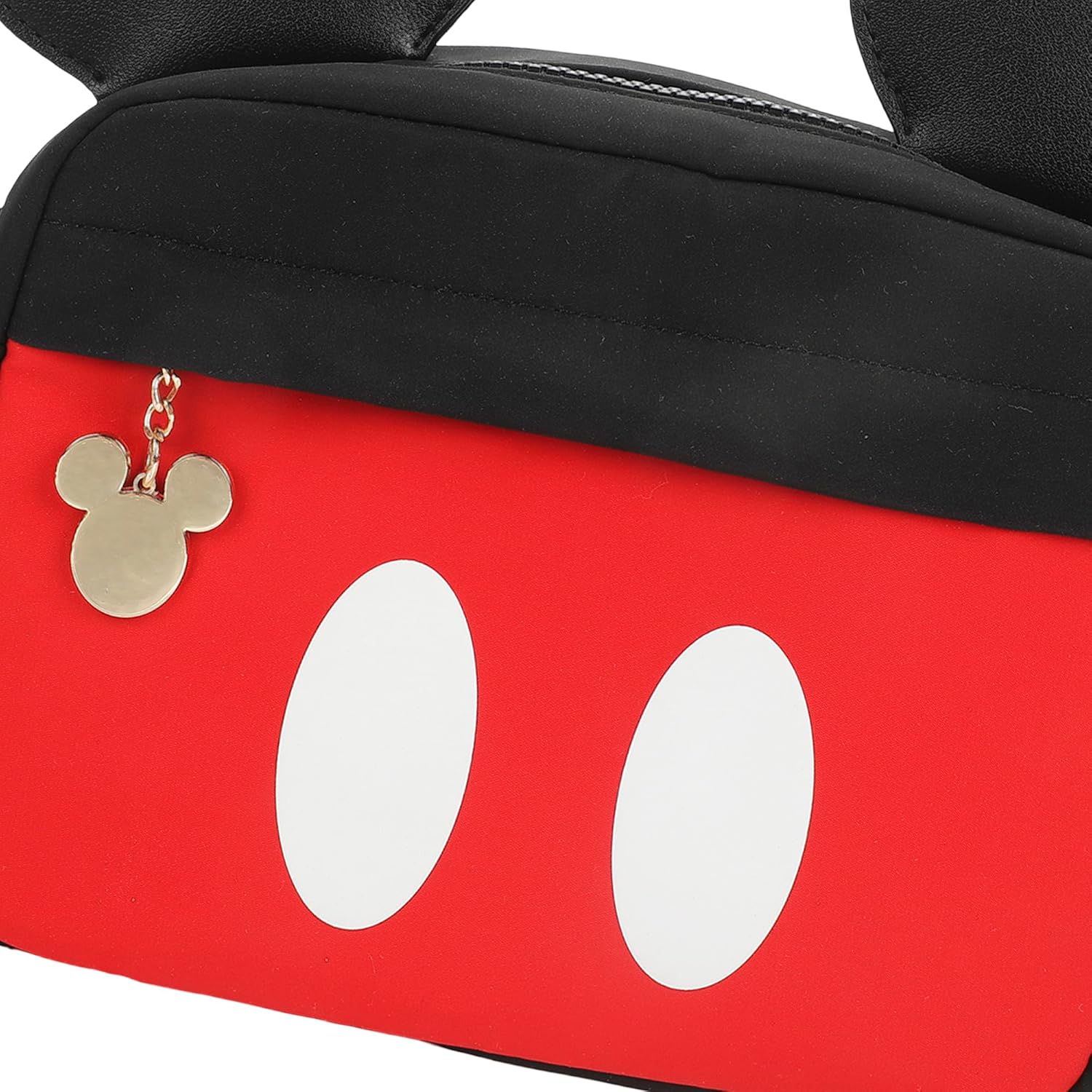 Disney Mickey Mouse Ears & Shorts Black 7" Crossbody Bag
