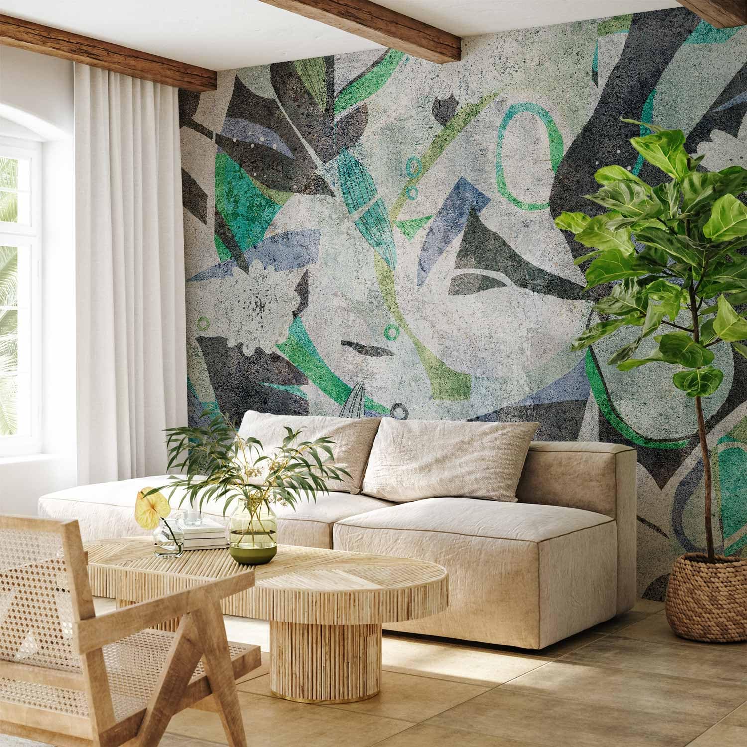 murando - Carta da Parati Moderna Spessa per Soggiorno, Astratto 400x280 cm
