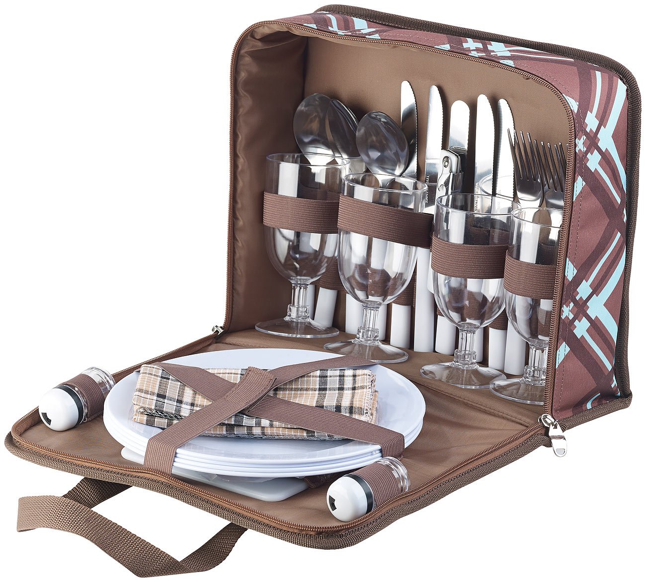 Coffret de Pique-Nique 4 Personnes - 30 pièces [XCase]