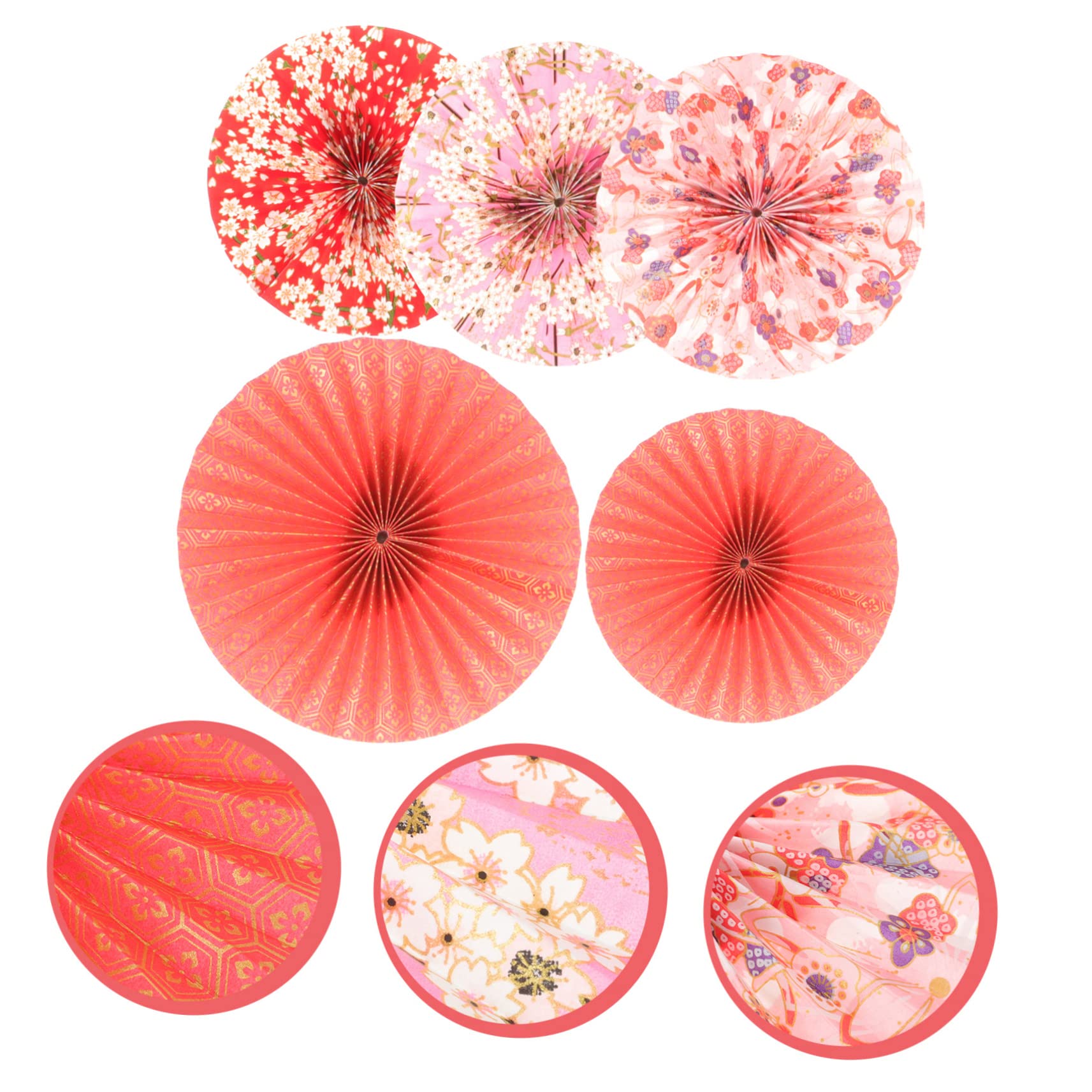 ABOOFAN 20stücke Hängende Papierfächer Im Japanischen Stil Partydekoration Für Hochzeit Geburtstag Und Karneval Zufällige Designs Für Festliche Anlässe Aus Hochwertigem Papier