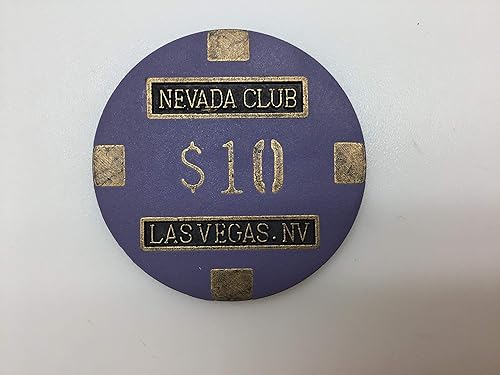Miniatura 3 de Nevada Club Fichas de póquer - (100) $10 Núcleo de latón 0.53 oz