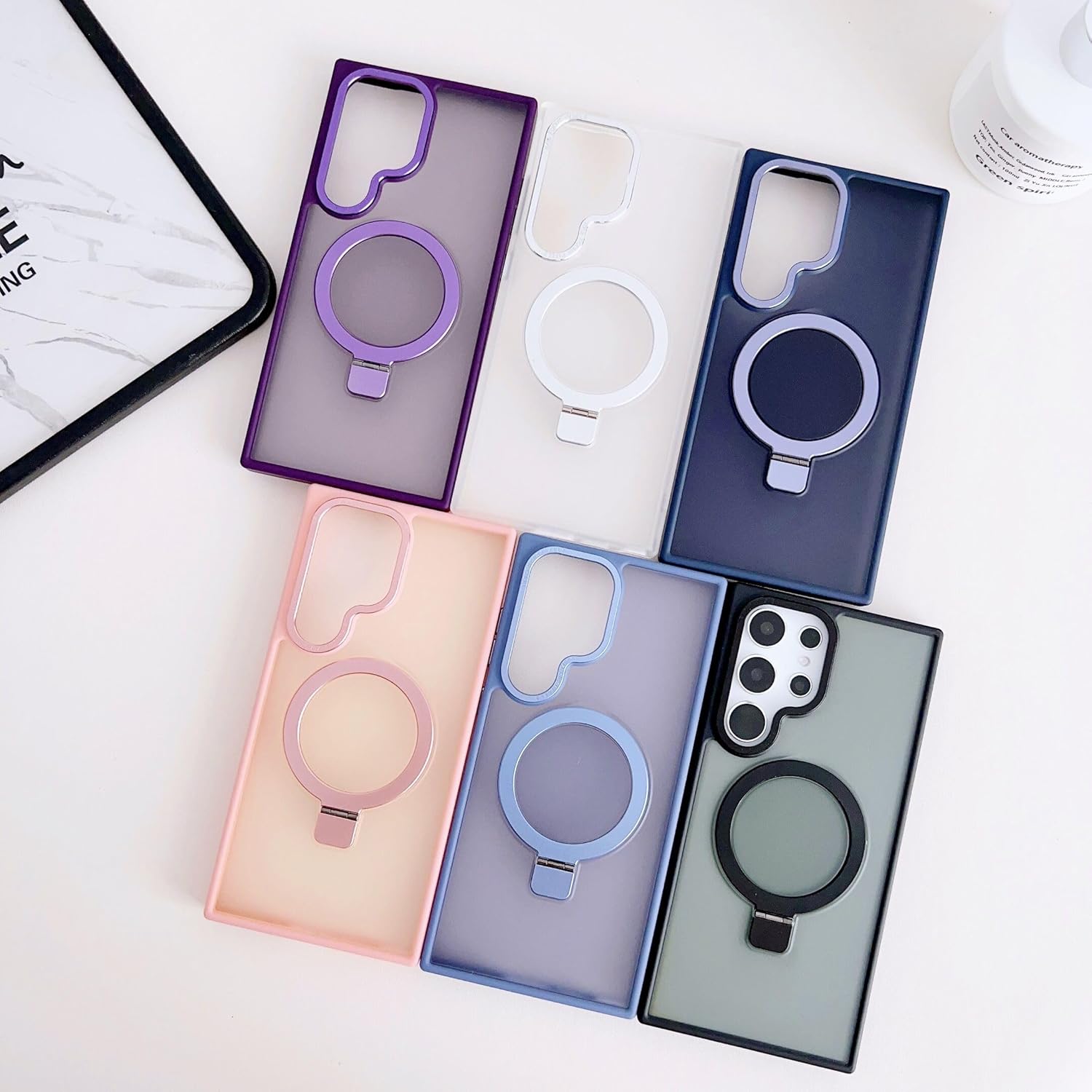 جراب مغناطيسي متوافق مع سامسونج جالاكسي S23 الترا، غطاء جوال ش... - view 6