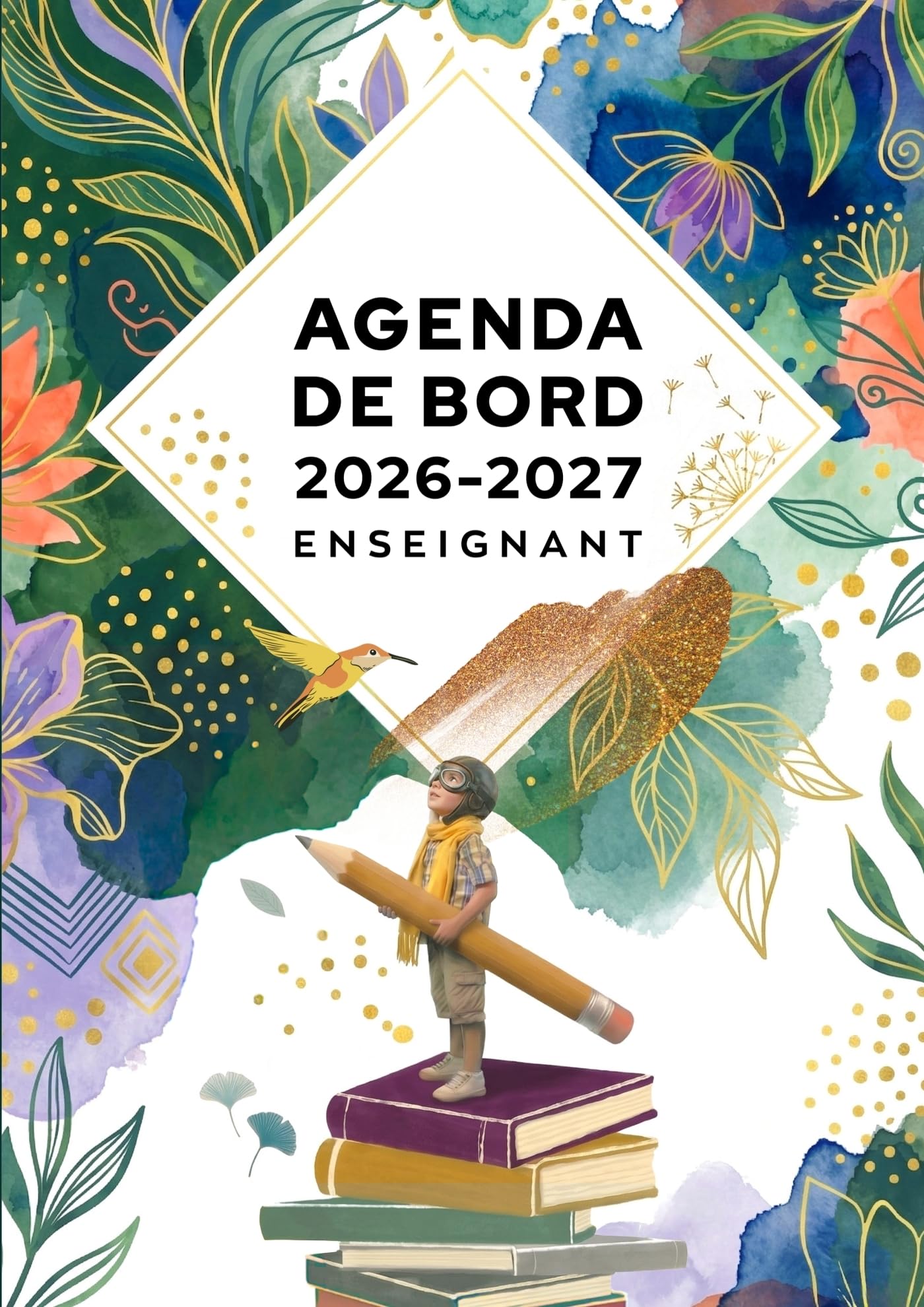 Agenda de bord 2026/2027 Enseignant: Carnet de bord A4 pour les professeurs