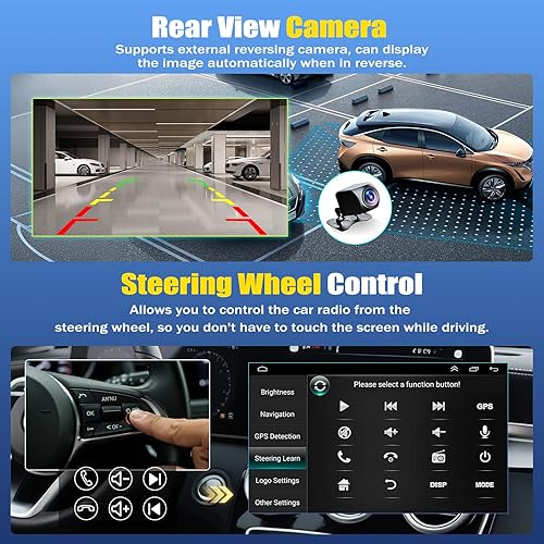 Miniatura 5 de 2+32G Car Stereo for Chevy Silverad Classic 1500 2500 2007 with Wireless CarPlay Android Auto, 7Inch Android 13 Touchscreen Display Radio Player